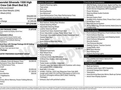 Used 2020 Chevrolet Silverado 1500 High Country w/ Technology Package