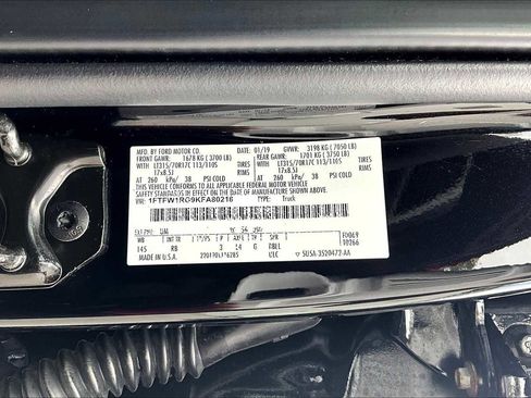 Used 2019 Ford F150 Raptor w/ Equipment Group 802A Luxury image 65