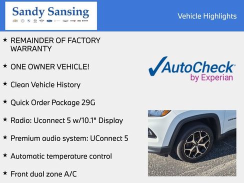 Used 2025 Jeep Compass Limited AWD/4WD image 8