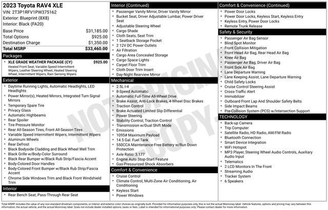 Used 2023 Toyota RAV4 XLE w/ XLE Grade Weather Package AWD/4WD image 36