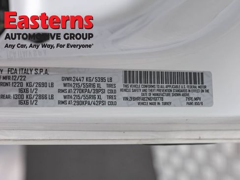 Used 2022 RAM ProMaster City Tradesman w/ Window Group 05 FWD image 34