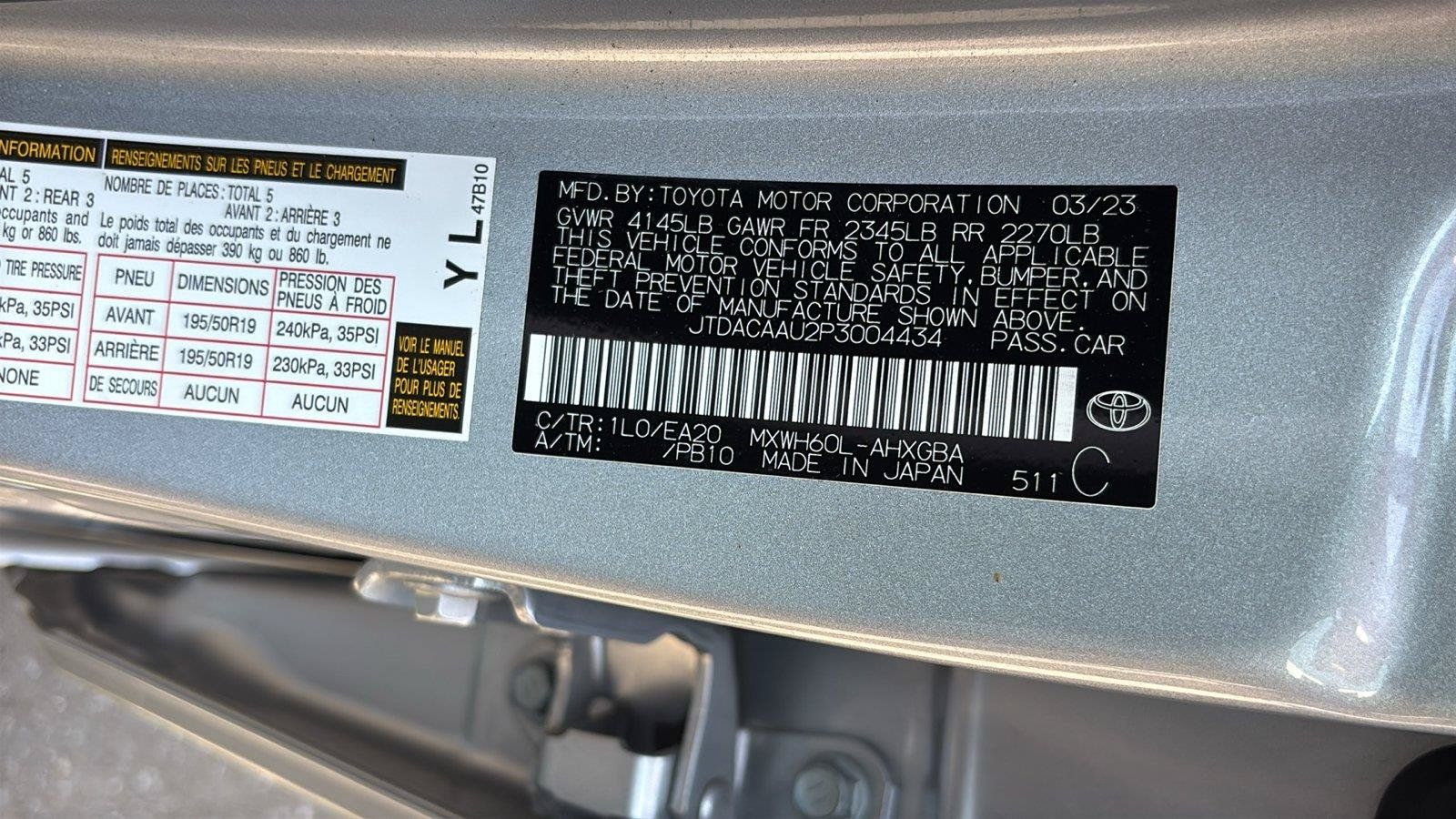 Used 2023 Toyota Prius XLE FWD image 14