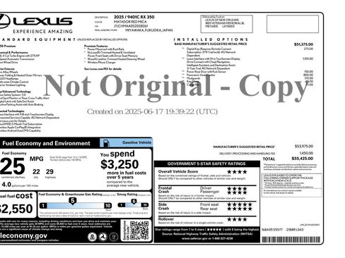 Used 2025 Lexus RX 350 Premium image 56