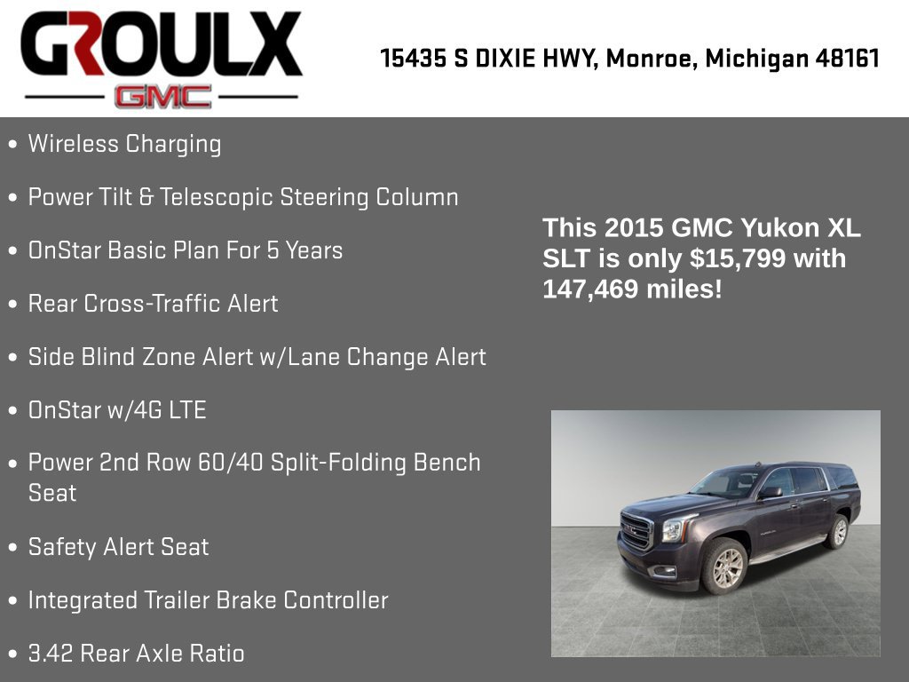 Used 2015 GMC Yukon XL SLT w/ HD Trailering Package AWD/4WD image 30