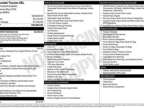 Used 2023 Hyundai Tucson SEL w/ Convenience Package AWD/4WD image 47