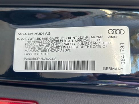 Used 2022 Audi A5 2.0T Premium w/ Convenience Package image 66