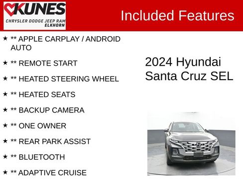 Used 2024 Hyundai Santa Cruz SEL image 3