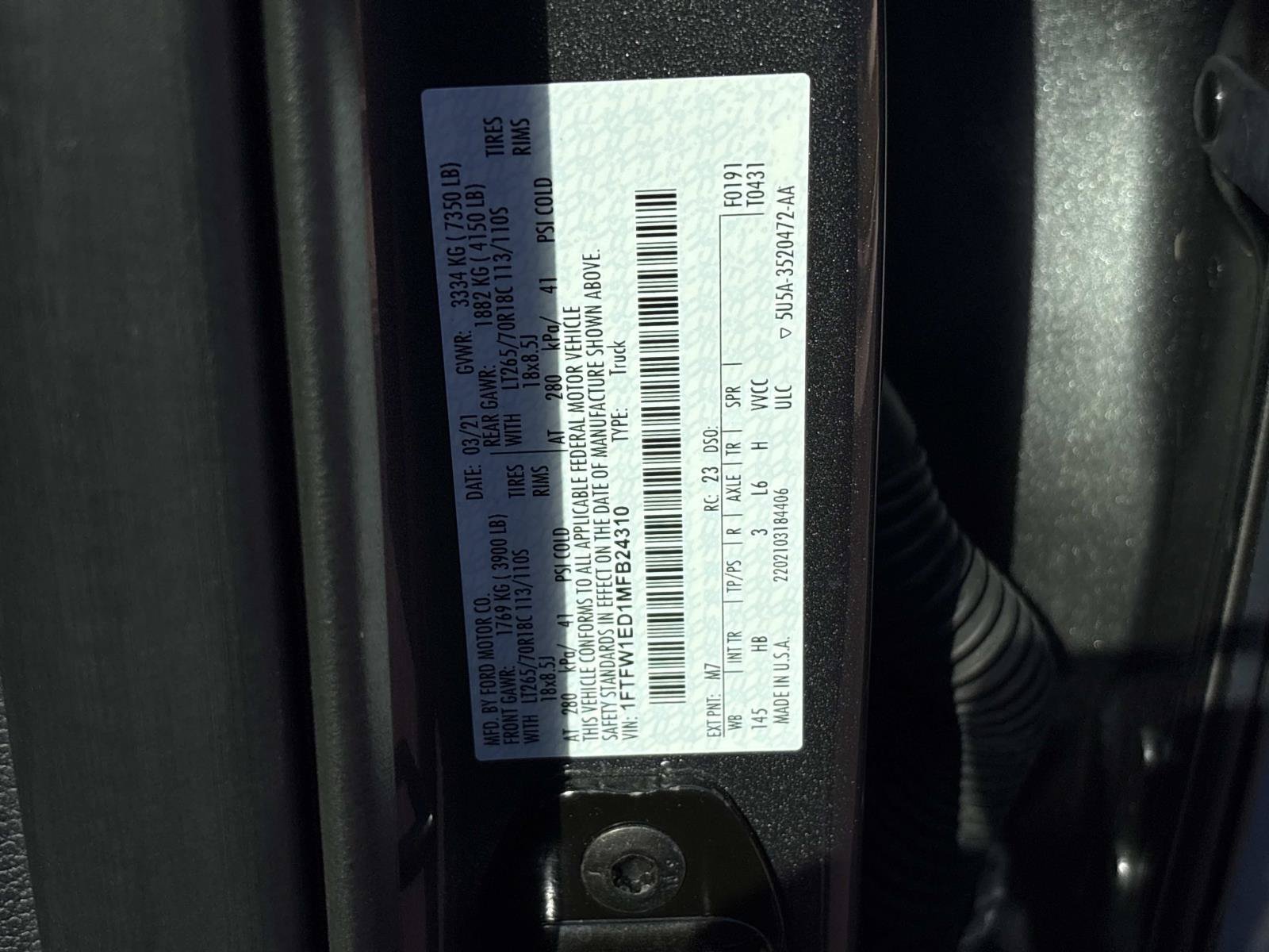 Used 2021 Ford F150 Lariat w/ Equipment Group 502A High AWD/4WD image 37