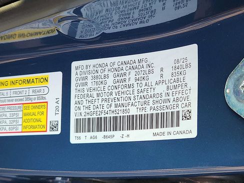Certified 2026 Honda Civic Sport image 25