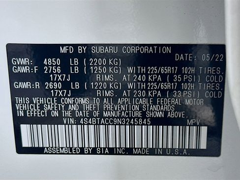 Used 2022 Subaru Outback Premium image 12