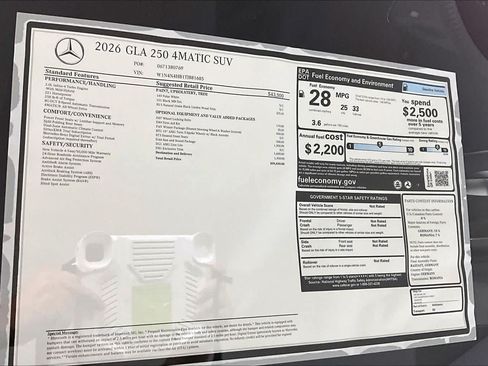 New 2026 Mercedes-Benz GLA 250 4MATIC image 17