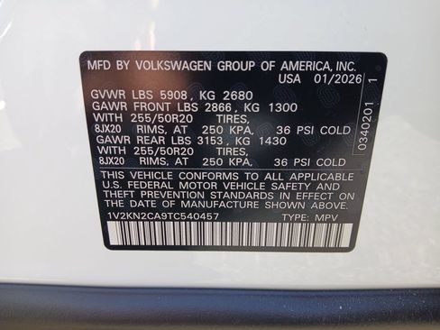 New 2026 Volkswagen Atlas SE AWD/4WD image 29