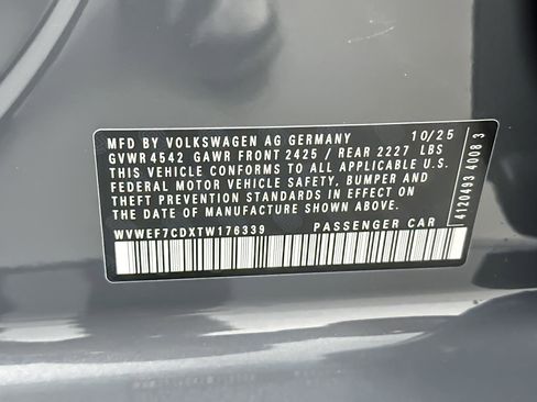 New 2026 Volkswagen Golf w/ Euro Style Package image 27