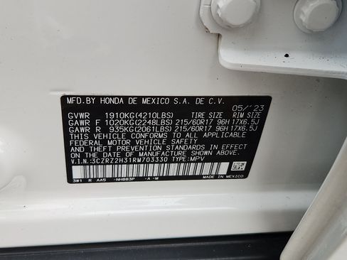 Used 2024 Honda HR-V LX image 26