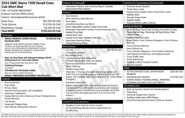 Used 2024 GMC Sierra 1500 Denali AWD/4WD image 52