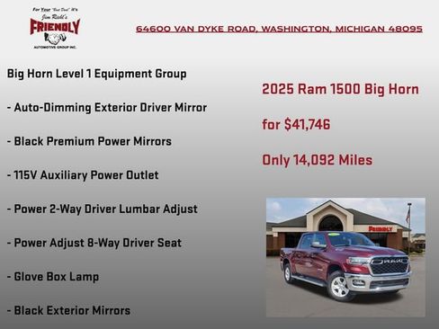 Used 2025 RAM 1500 Big Horn AWD/4WD image 10