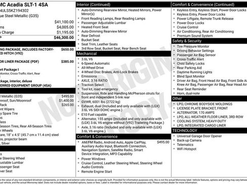 Used 2019 GMC Acadia SLT AWD/4WD image 9