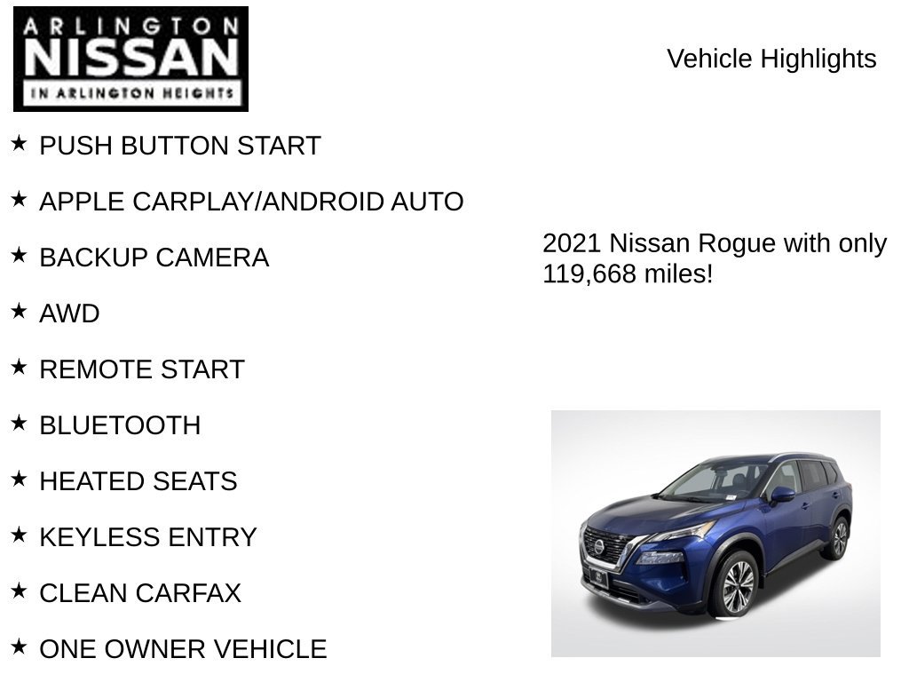 Used 2021 Nissan Rogue SV w/ Premium Package AWD/4WD image 7