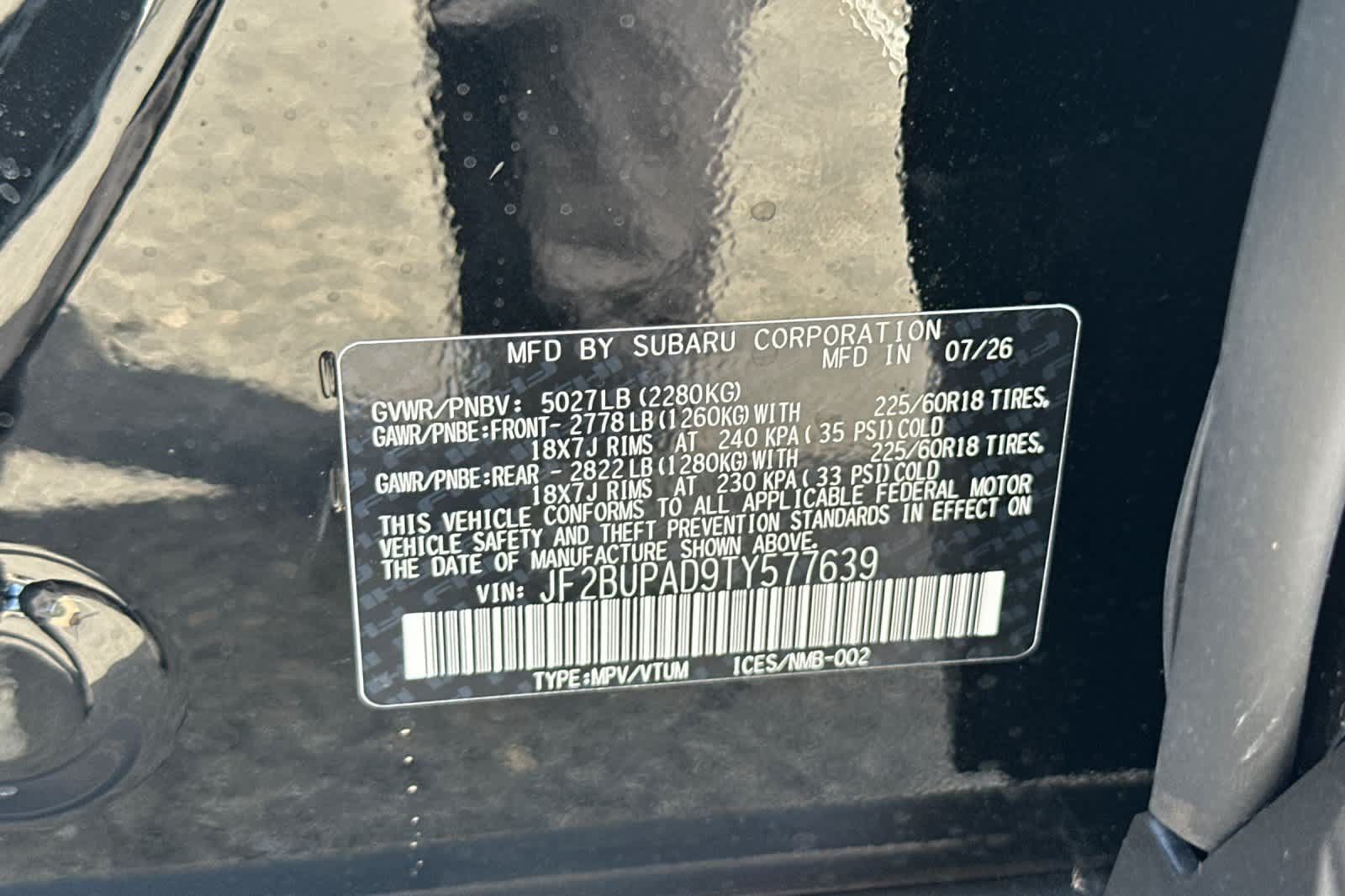 New 2026 Subaru Outback Premium AWD/4WD image 26