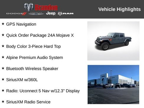 Used 2025 Jeep Gladiator Mojave AWD/4WD image 2