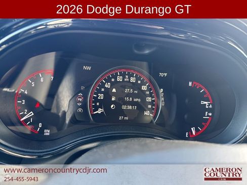 New 2026 Dodge Durango GT w/ Blacktop Package image 16