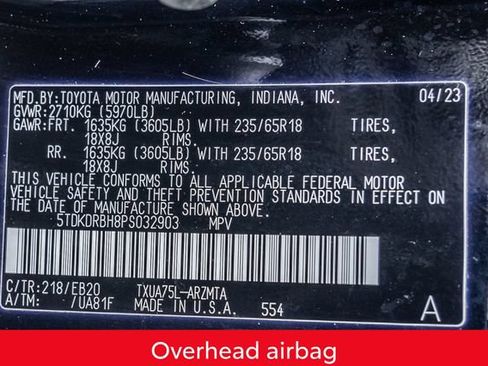 Used 2023 Toyota Highlander XLE AWD/4WD image 34