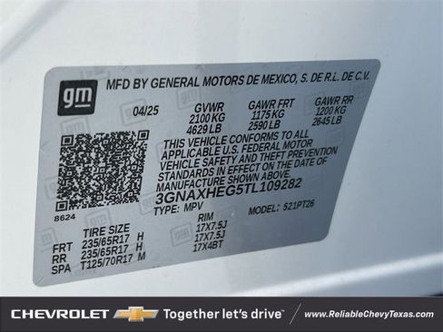 New 2026 Chevrolet Equinox LT w/ Safety and Technology Package image 25