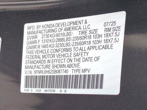 Used 2025 Honda Odyssey EX-L image 25