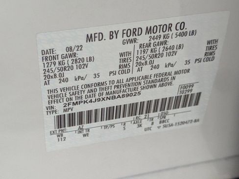 Certified 2022 Ford Edge ST-Line w/ Cargo Accessory Package image 20