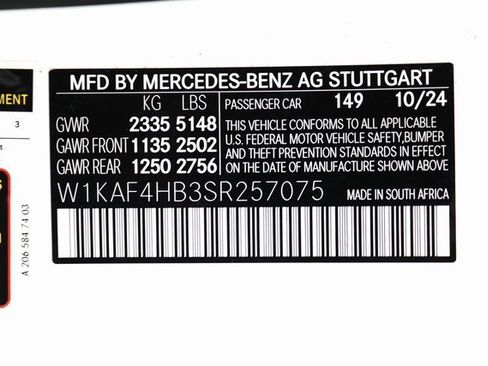 Certified 2025 Mercedes-Benz C 300 4MATIC Sedan image 28