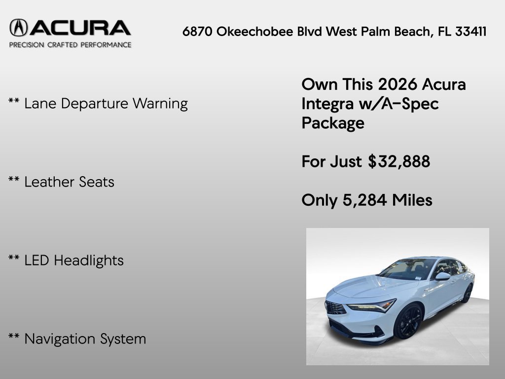 Certified 2026 Acura Integra A-Spec FWD image 14