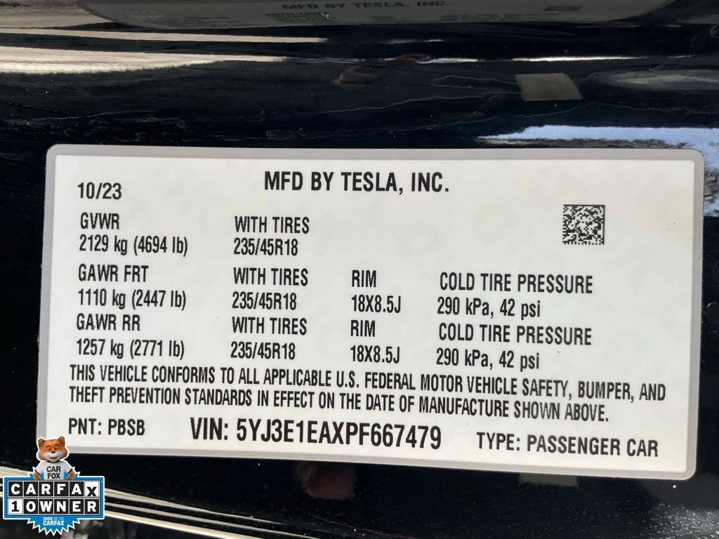 Used 2023 Tesla Model 3 Standard Range RWD image 21