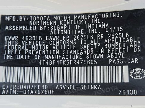 Used 2015 Toyota Camry LE FWD image 30