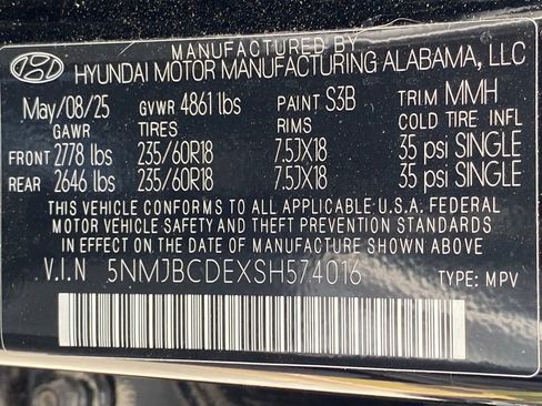 Certified 2025 Hyundai Tucson SEL AWD/4WD image 34