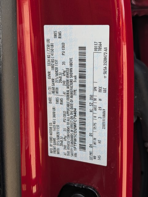 Used 2021 Ford F150 Lariat RWD image 31