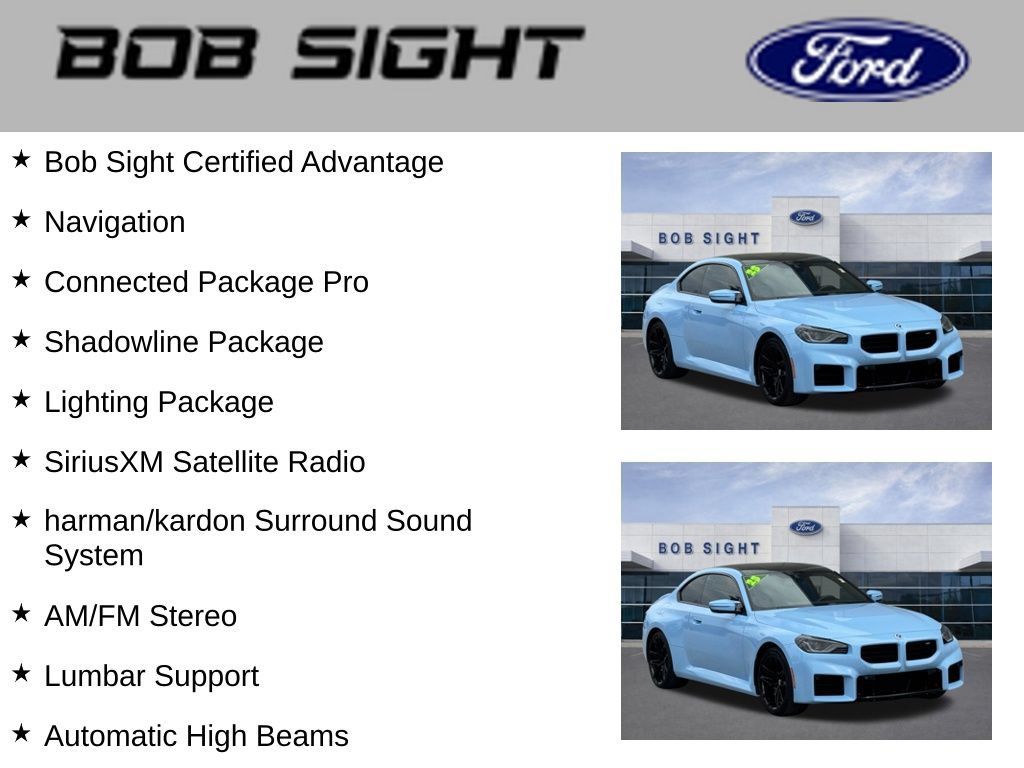 Used 2023 BMW M2 w/ Lighting Package RWD image 3