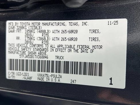 New 2026 Toyota Tundra Limited image 20