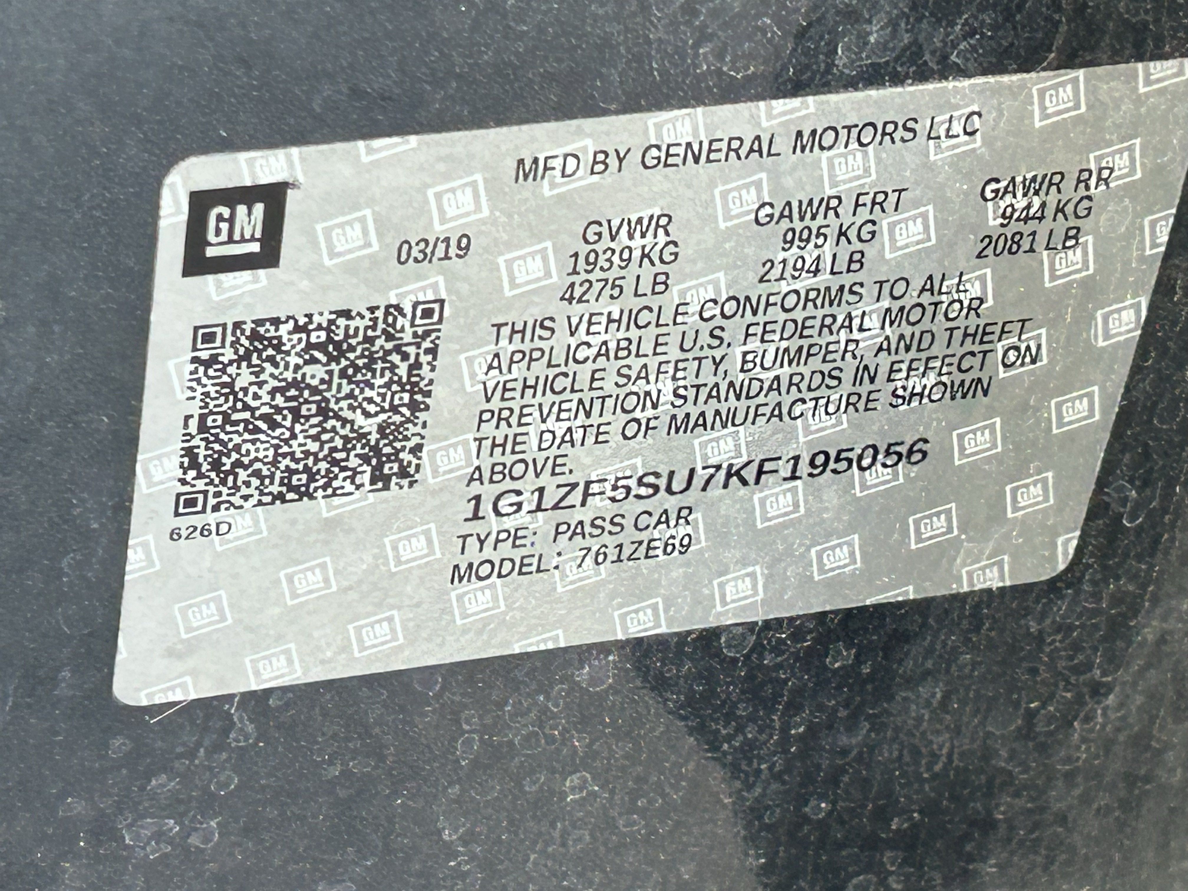 Used 2019 Chevrolet Malibu Hybrid w/ Leather Package FWD image 9
