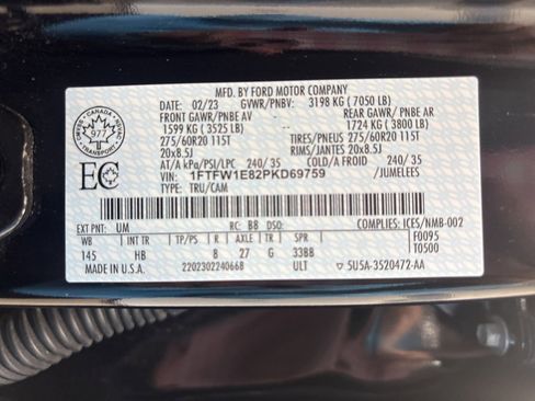 Used 2023 Ford F150 Lariat w/ Equipment Group 502A High image 25