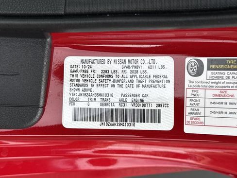 Certified 2025 Nissan Z Sport w/ Floor Mat Package image 23