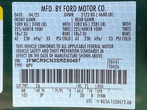 New 2025 Ford Bronco Sport Outer Banks image 58