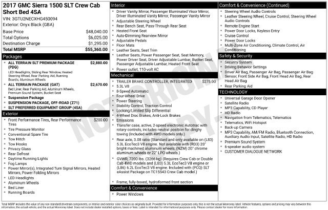 Used 2017 GMC Sierra 1500 SLT AWD/4WD image 6