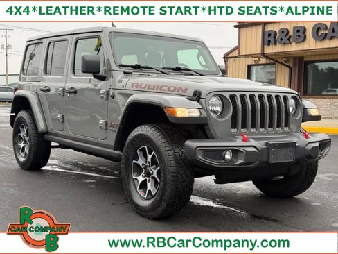 Used 2021 Jeep Wrangler Unlimited Rubicon w/ Uconnect 4C Nav & Sound Group image 1
