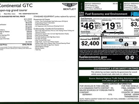 New 2026 Bentley Continental GTC image 10