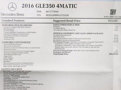 Used 2016 Mercedes-Benz GLE 350 4MATIC image 2