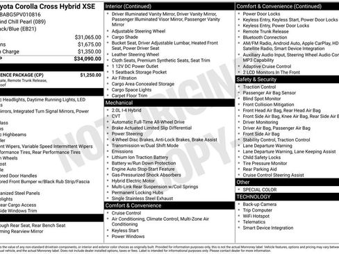 Used 2023 Toyota Corolla Cross AWD Hybrid w/ Convenience Package image 7