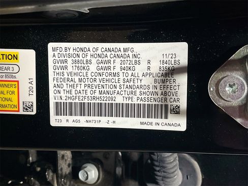 Used 2024 Honda Civic Sport image 30