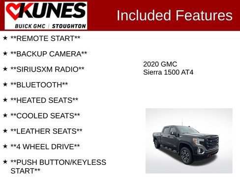 Used 2020 GMC Sierra 1500 AT4 image 2