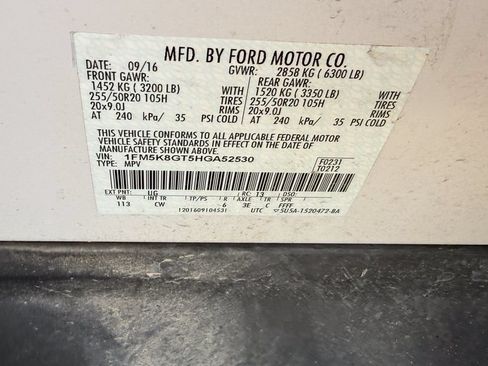 Used 2017 Ford Explorer Sport AWD/4WD image 6