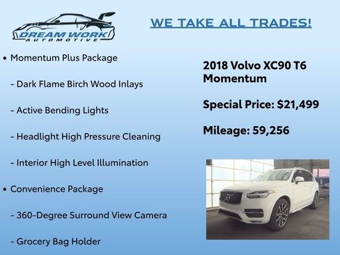 Used 2018 Volvo XC90 T6 Momentum w/ Convenience Package image 2